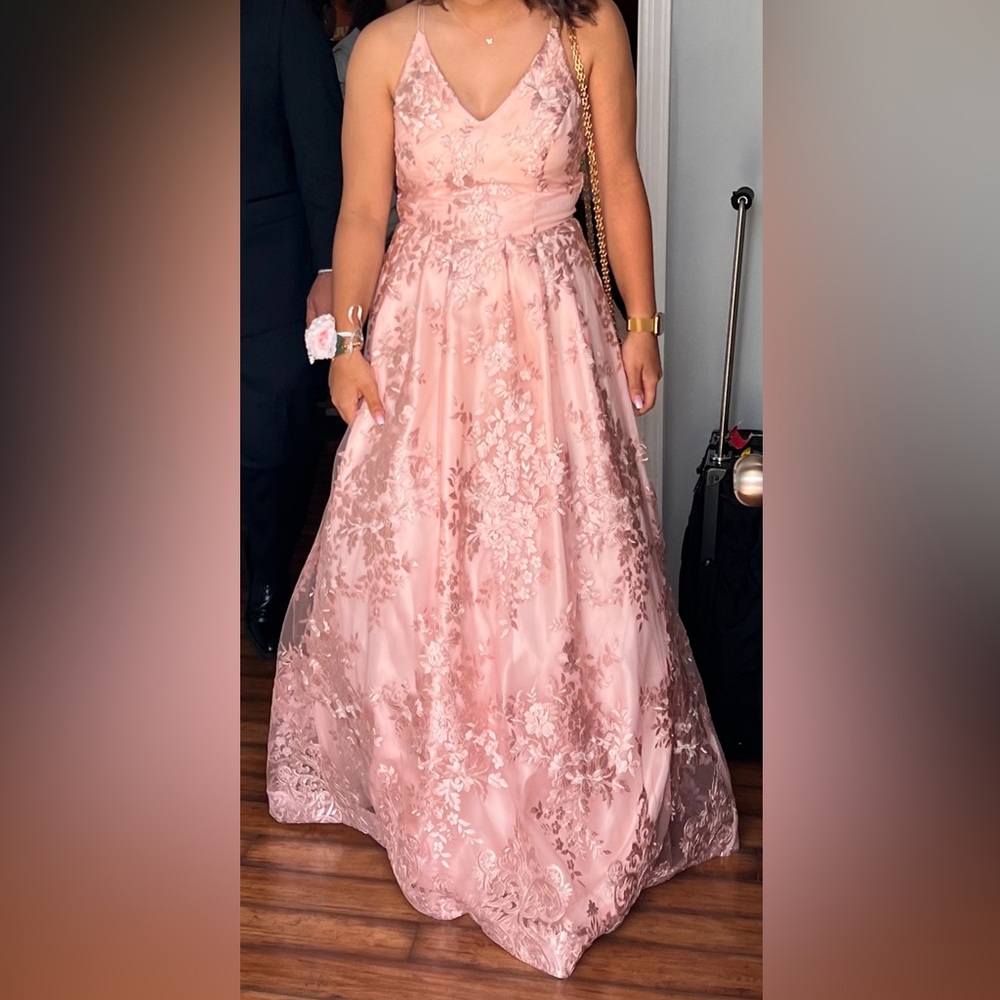 Blush Long Prom Dress